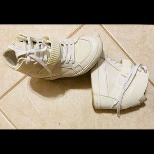 Aldo wedge sneakers - white